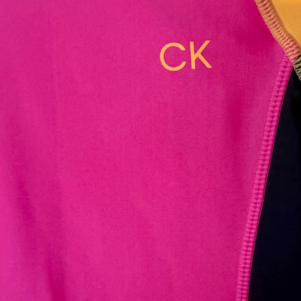 💓Calvin Klein - Size 8-10 - Girls' Long Sleeve Rash Guard Set - Swim - Picture 4 of 8